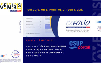 Retours sur le Webinaire CoFolio : le e-portfolio AVENIR(s) pour l’ESR Episode 2 Saison 1